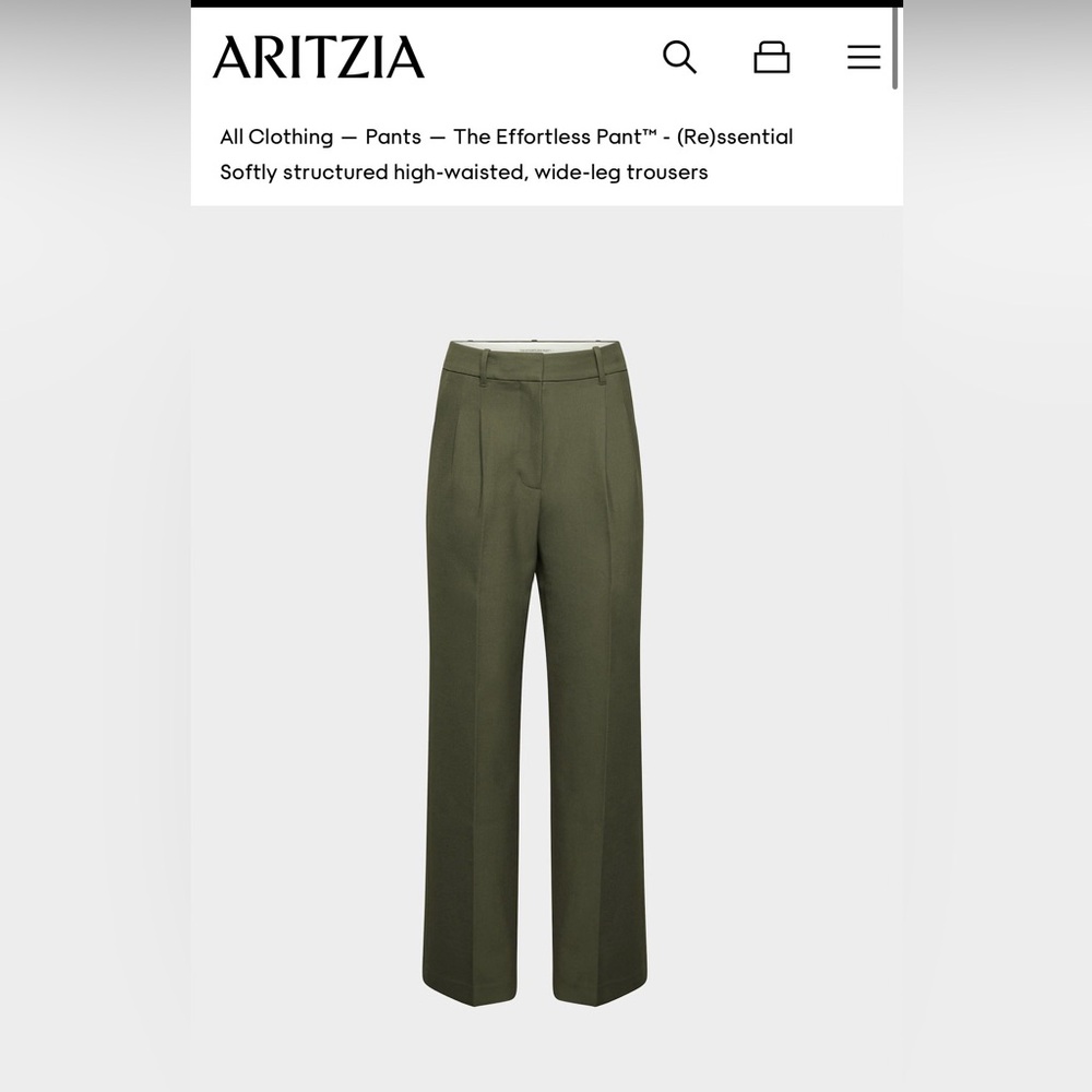 aritzia effortless crepette pants - cropped
